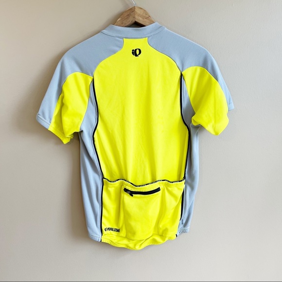PEARL IZUMI men’s slice cycle jersey size medium yellow short sleeve - Picture 6 of 8